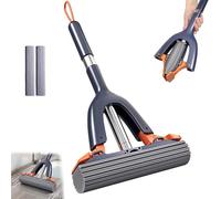 Sponge Mop - Portable Mini Mop,Highly Absorbent Floor Cleaning Tool for Tile,Outils De Nettoyage Portables,Portable Compact Design,Easy Use Handy Mops Gift for Tile Glass Bathroom,Hotel,Travel Use-A