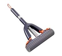Sponge Mop, Portable Self-Squeeze Short Handle Mop for Travel, Compact Highly Absorbent Floor Cleaning Tool for Tile, Glass, Bathroom, Window, Hotel, Desktop, Kitchen, and Small Spaces