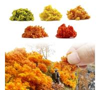 Sponge Shrub Foliage Model Railroad Scenery Kit, Hand Tearing Mini Tree Bush Cluster for Diorama, Fake Grass Powder for Crafts, Miniature Landscape Train Terrain Decoration, Ages 14+ (Sponge 3)