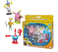 Spongebob Heroes Figurine Boîte 4 Caractères Patrick Squiddy Mr Crab Originaux