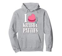 Spongebob I Heart Krabby Patties Plankton Valentine's Day Sweat à Capuche