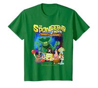 Spongebob Movie (2025) Crew Lineup T-Shirt, Enfant, Vert Kelly, 6 Ans