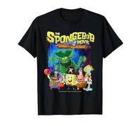 Spongebob Movie (2025) Crew Lineup T-Shirt, Homme, Noir, M