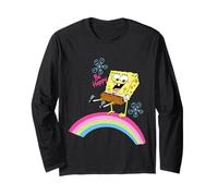 Spongebob Squarepants Be Happy Rainbow Manche Longue