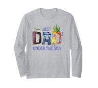 SpongeBob SquarePants Best Dad Under the Sea Cartoon Manche Longue