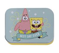 SpongeBob SquarePants - Bob l’Éponge Pansements Enfants - Boîte en Métal avec 24 Pansements Colorés - Waterproof & Hypoallergénique - Idéal École, Voyage & Premiers Secours