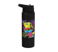 Spongebob Squarepants Born To Shred! Stainless Steel Insulated Water Bottle