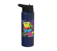 Spongebob Squarepants Born To Shred! Stainless Steel Insulated Water Bottle