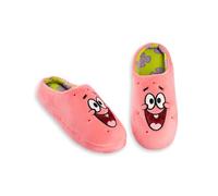 SPONGEBOB SQUAREPANTS Chaussons mules roses Patrick | Vêtements d'intérieur moelleux pour adultes | Vêtements d'intérieur à l'effigie de personnages de dessins animés