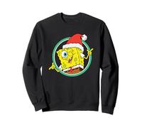 Spongebob Squarepants Christmas Cool Wink and Pose Portrait Sweatshirt