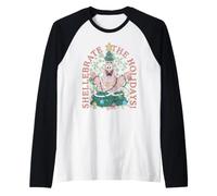 Spongebob Squarepants Christmas Holidays Patrick Manche Raglan