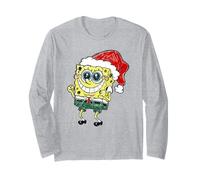 Spongebob Squarepants Christmas Jolly and Hyped Santa Sketch Manche Longue