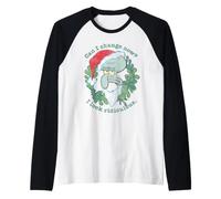 Spongebob Squarepants Christmas Santa Hat Squidward Manche Raglan