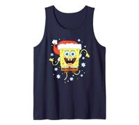 Spongebob Squarepants Christmas Santa Hat with Snowflakes Débardeur