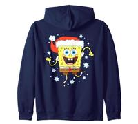Spongebob Squarepants Christmas Santa Hat with Snowflakes Sweat à Capuche