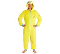 Spongebob Squarepants Combinaison Pyjama Homme et Ado, S -3XL, Grenouillere Adulte à Capuche, Maison Loungewear (S, Jaune Spongebob)