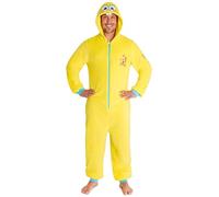 SPONGEBOB SQUAREPANTS Combinaison Pyjama Homme et Ado, S -3XL, Grenouillere Adulte à Capuche, Maison Loungewear (3XL, Jaune Spongebob)