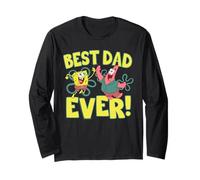 Spongebob Squarepants Father's Day Best Dad Ever Manche Longue