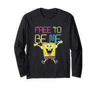 Spongebob Squarepants Free to Be Me Happy Manche Longue