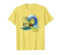 Spongebob Squarepants Fun 90s Ride The Wave Surf T-Shirt