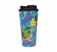 SpongeBob Squarepants Gobelet isotherme Bob l'éponge, 450 ml, Gobelet avec Bob l'éponge et Patrick, Idée cadeau pour les fans de Bikini Bottom, Offizielles Merch