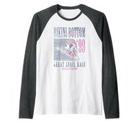 SpongeBob SquarePants Great Snail Race '99 Vintage Cartoon Manche Raglan