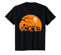 Spongebob Squarepants Halloween Group Shot Poster T-Shirt, Enfant, Noir, 6 Ans