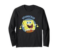 Spongebob Squarepants Happy Face Retro Manche Longue