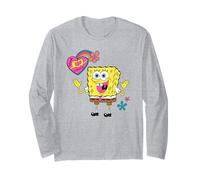 Spongebob Squarepants Heart Hands Pose Spring Manche Longue