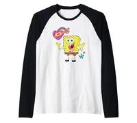 Spongebob Squarepants Heart Hands Pose Spring Manche Raglan