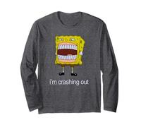 Spongebob Squarepants I'm Crashing Out Meme Funny Cartoon Manche Longue