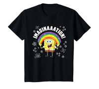 Spongebob Squarepants Imagination! T-Shirt, Enfant, Noir, 8 Ans