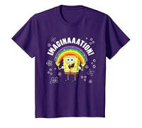 Spongebob Squarepants Imagination! T-Shirt, Enfant, Violet, 10 Ans