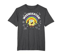Spongebob Squarepants Imagination! T-Shirt, Homme Grandes Tailles, Chiné Foncé, 6X Tall