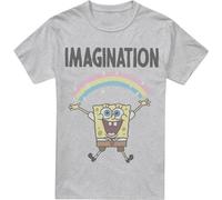 SpongeBob SquarePants - "Imagination" T-shirt pour homme TV6790 (M) (Sport Heide)