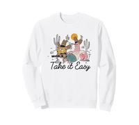 Spongebob Squarepants It Easy Cowboy Western Aesthetic Sweatshirt