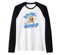 Spongebob Squarepants It's My Birthday Bold Bubble Letters Manche Raglan