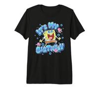 Spongebob Squarepants It's My Birthday Bold Bubble Letters T-Shirt Haut de Gamme