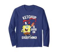Spongebob Squarepants Ketchup is Good on Everything Cute Manche Longue