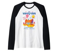 Spongebob Squarepants Krusty Krab Cartoon Illustration Manche Raglan