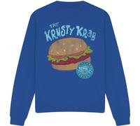 SpongeBob SquarePants - "Krusty Krab" Sweat-shirt pour homme/femme unie TV12825 (XL) (Bleu roi)