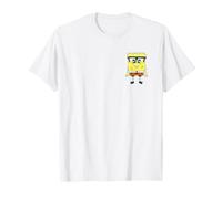 Spongebob Squarepants Nerd Glasses Left Chest T-Shirt