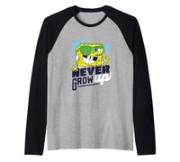 Spongebob Squarepants Never Grow Up Manche Raglan