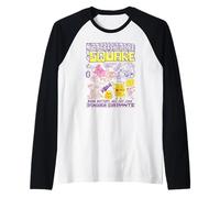 Spongebob Squarepants Not Afraid to Be Square #1 Fry Cook Manche Raglan