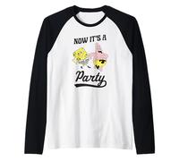 Spongebob Squarepants Now It's A Party Spongebob and Patrick Manche Raglan