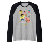 Spongebob Squarepants Patrick and Gary Character Circles Manche Raglan