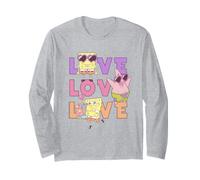 Spongebob Squarepants Patrick & Gary Love Valentine's Day Manche Longue