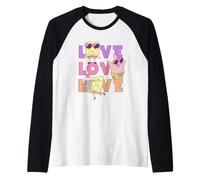 Spongebob Squarepants Patrick & Gary Love Valentine's Day Manche Raglan