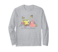 Spongebob Squarepants Patrick No Rain No Flowers Manche Longue