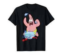 Spongebob Squarepants Patrick Star Opening Presents Holiday T-Shirt, Homme, Noir, 3XL